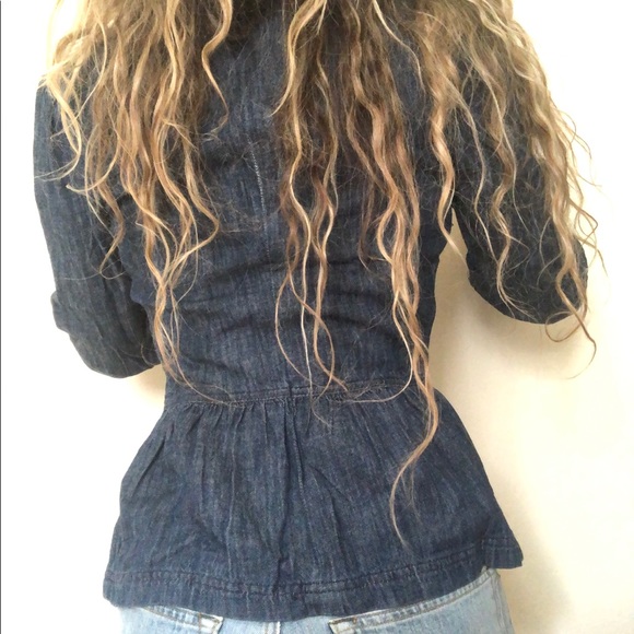 LUCKY BRAND True Indigo Denim Western Snap Shirt Size 2 EUC - Picture 4 of 14